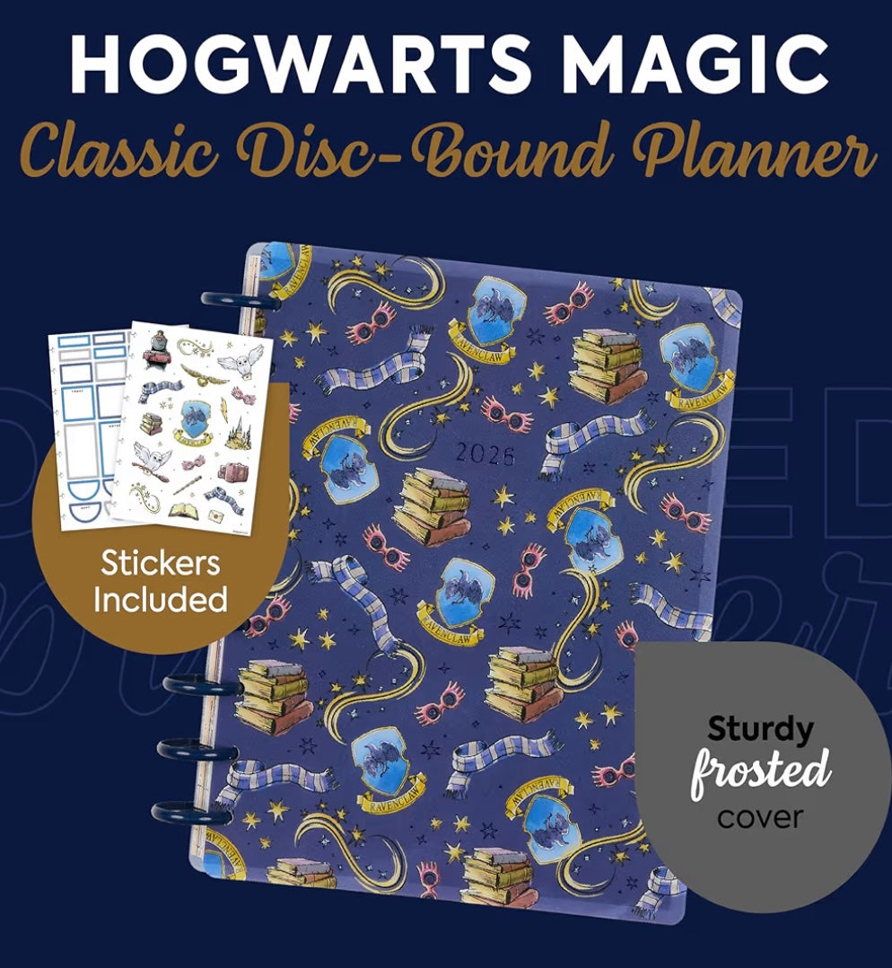 Harry Potter Disc-Bound 12-Month January-Dec 2026 Planner