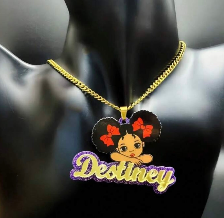 Cute Girl Name Necklace