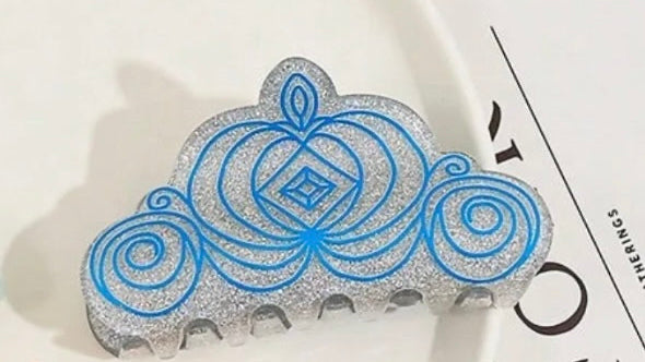Cinderella Blue Hair Clips