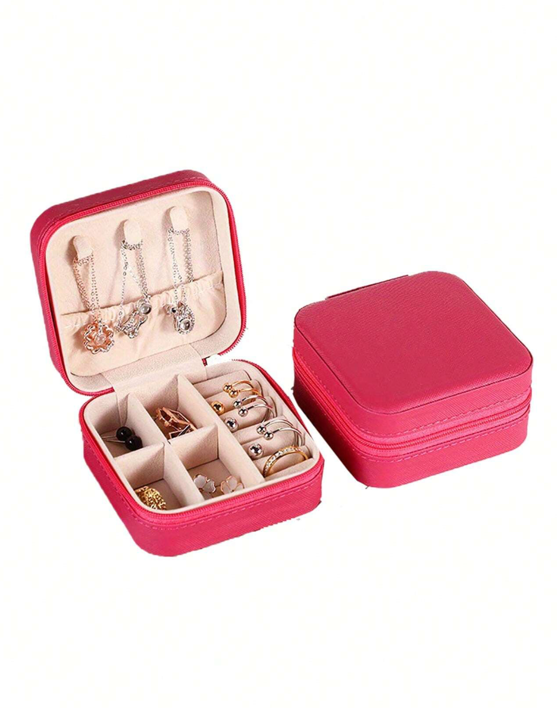 Mystery Jewelry Box Including 7-8 Random Jewelries, Necklace, Rings, Bracelets and Watch