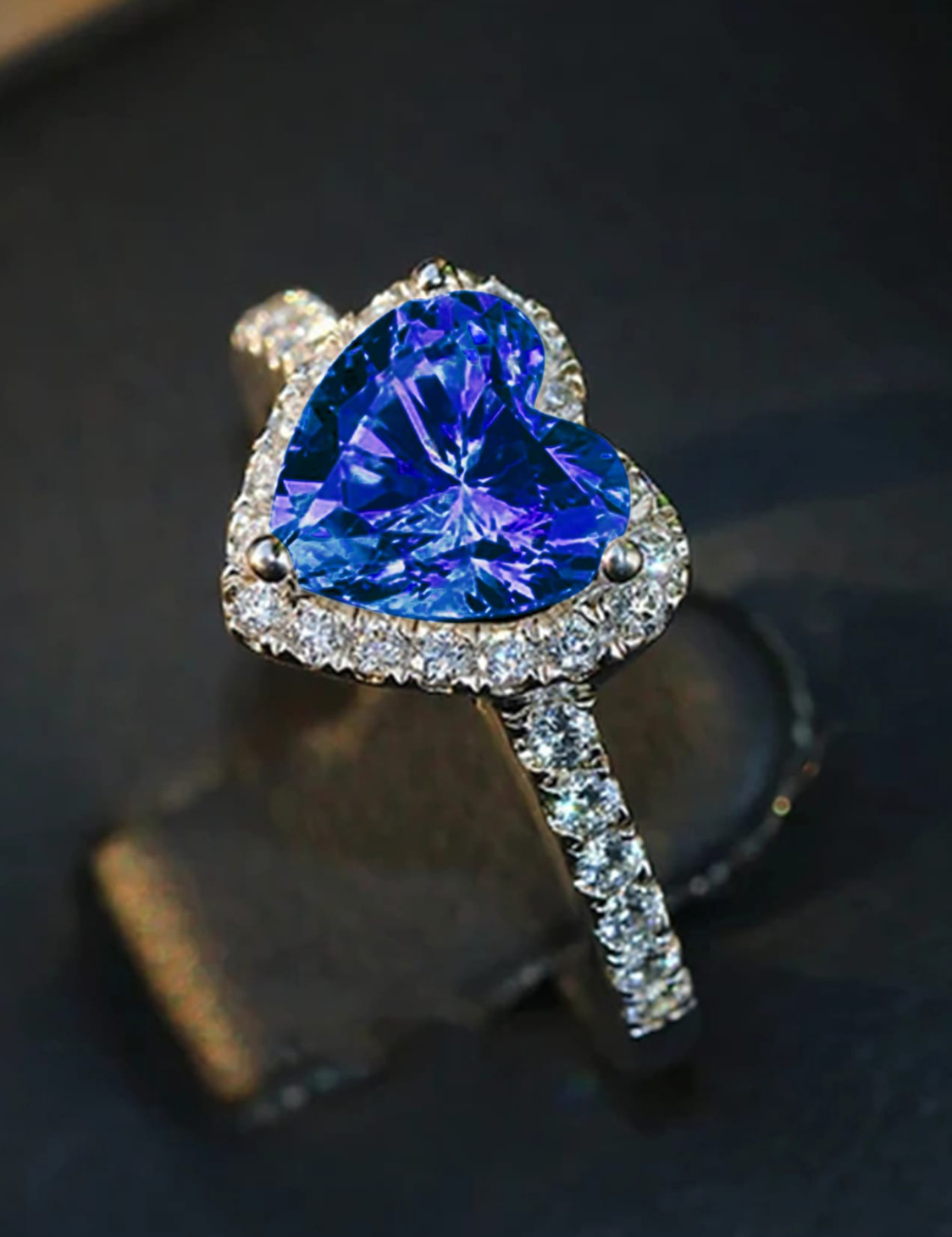 Heart Cubic Zirconia Ring for Women