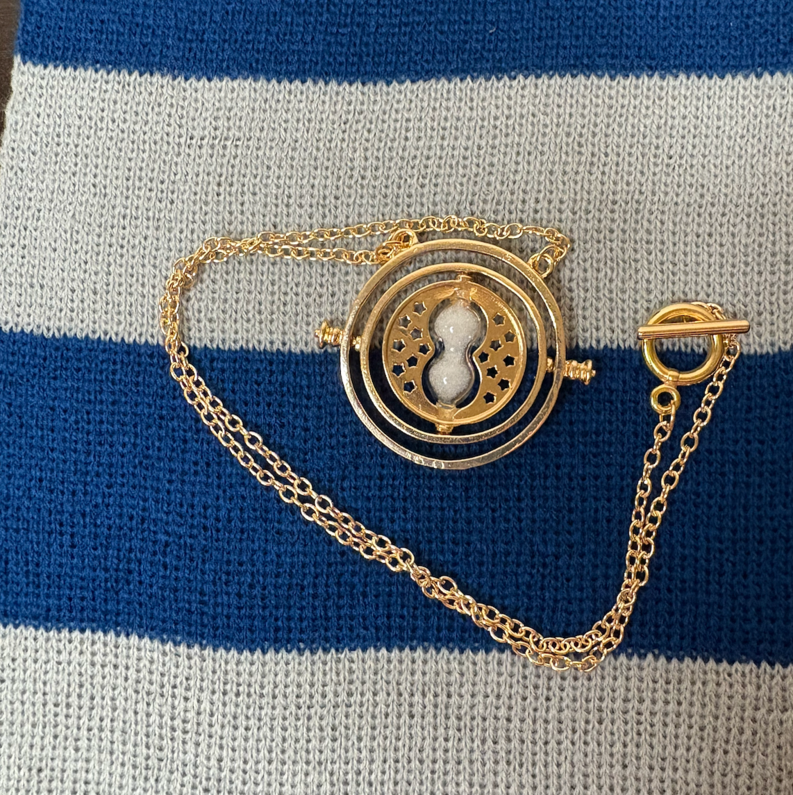Rotating Hourglass Necklace and Keychain Bundle – Timeless Gift Set