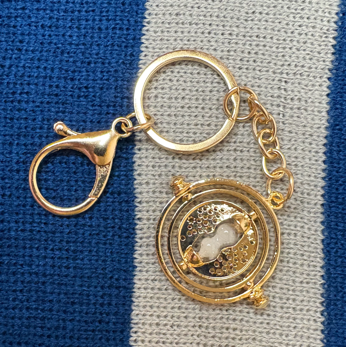 Rotating Hourglass Necklace and Keychain Bundle – Timeless Gift Set