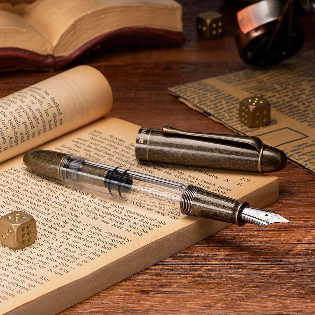 P30 Piston Fountain Pen Fine Nib