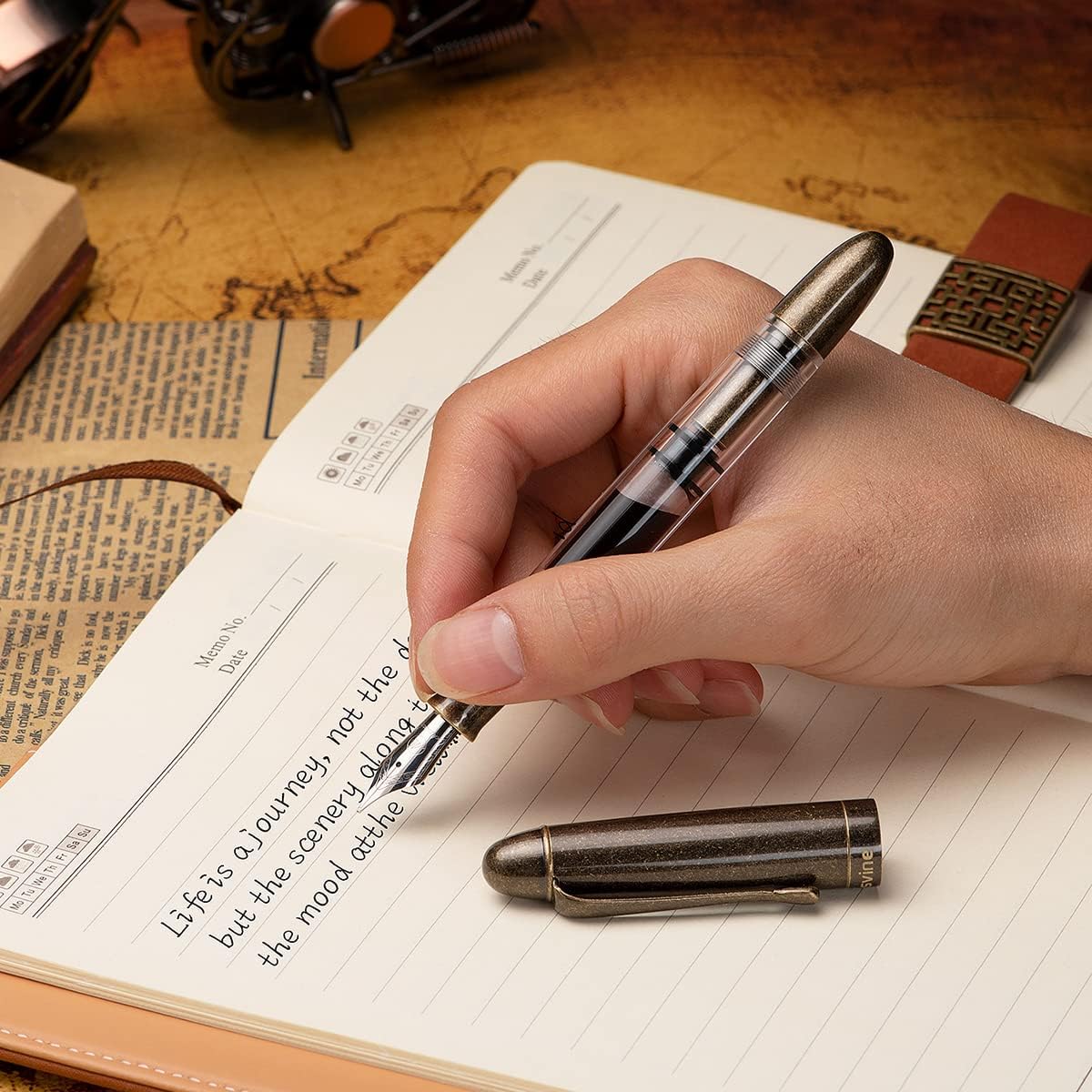 P30 Piston Fountain Pen Fine Nib