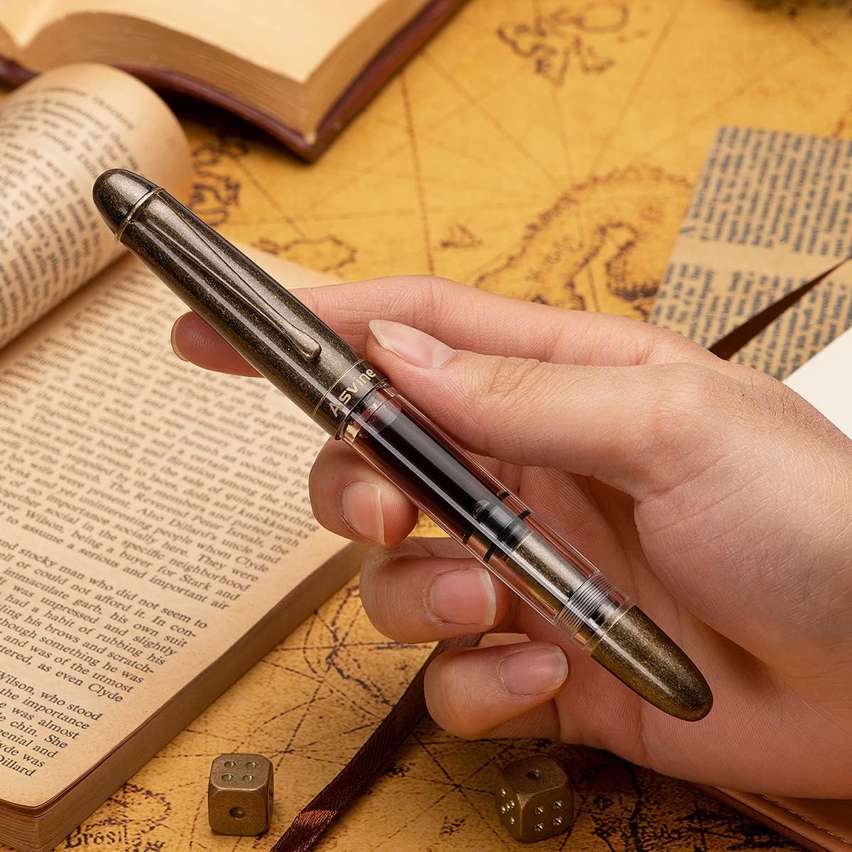 P30 Piston Fountain Pen Fine Nib