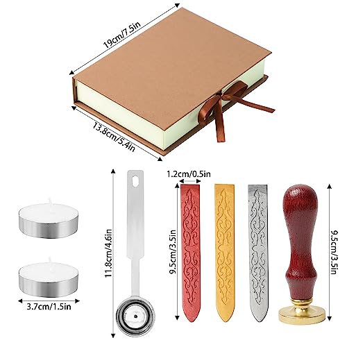 7PCS Hogwarts Wax Seal Stamp Kit, Vintage Letter Seals, DIY Craft Invitations & Gift Idea