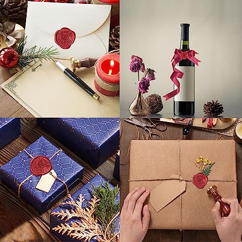 7PCS Hogwarts Wax Seal Stamp Kit, Vintage Letter Seals, DIY Craft Invitations & Gift Idea