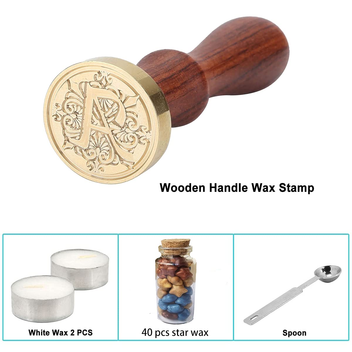 7PCS Hogwarts Wax Seal Stamp Kit, Vintage Letter Seals, DIY Craft Invitations & Gift Idea