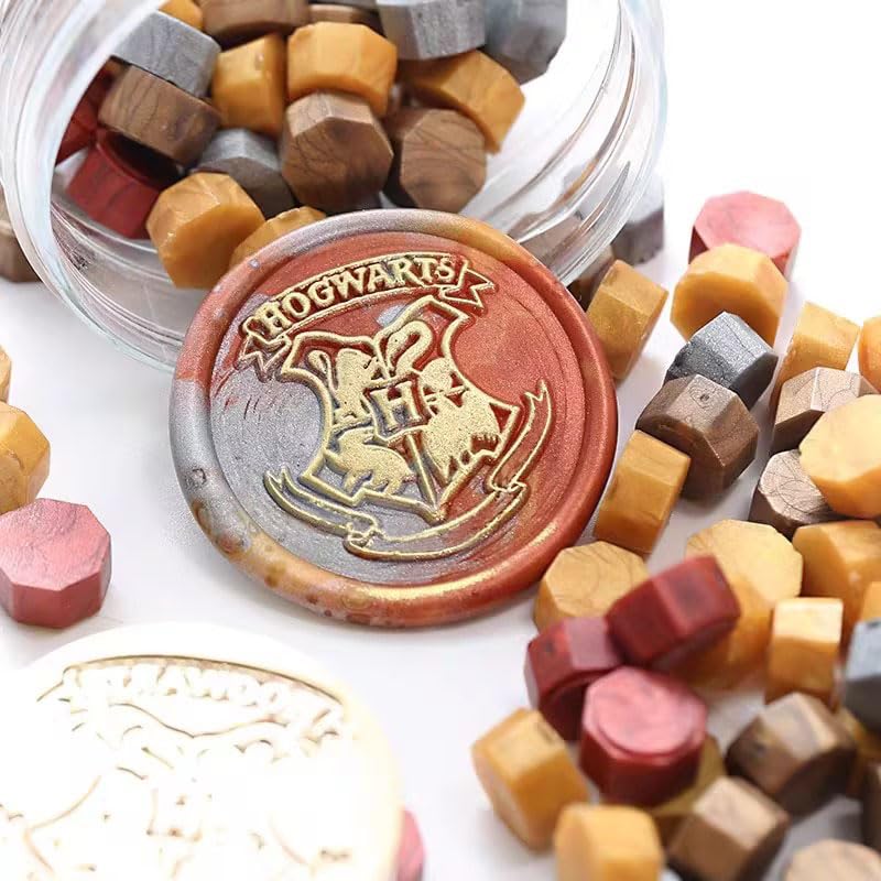 7PCS Hogwarts Wax Seal Stamp Kit, Vintage Letter Seals, DIY Craft Invitations & Gift Idea