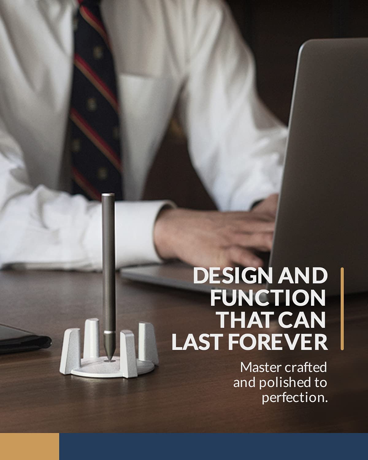 Hoverpen - Luxury Hoverpen Executive Ballpoint Pen for Men & Women | Vertically Standing Design, Free-Flowing Ink, Metal Construction