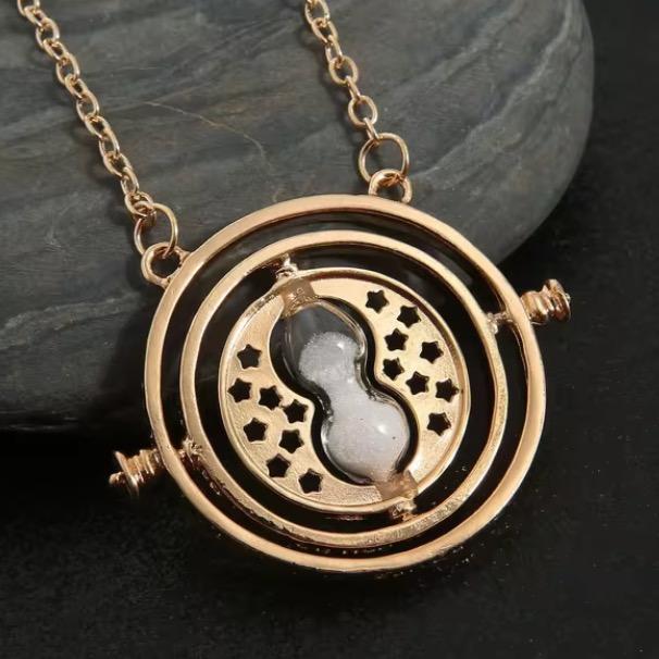 Hermione Granger Rotatable Hourglass Time Turner Necklace