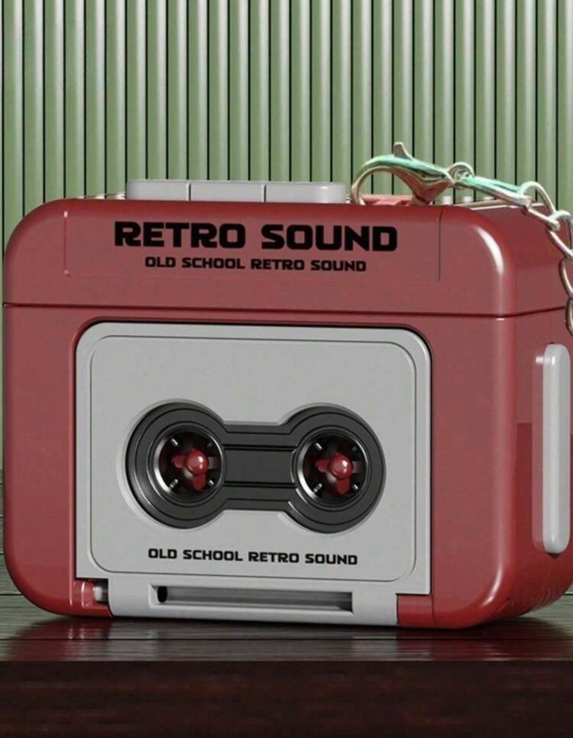 Cute Mini Retro Tape Recorder Keychain