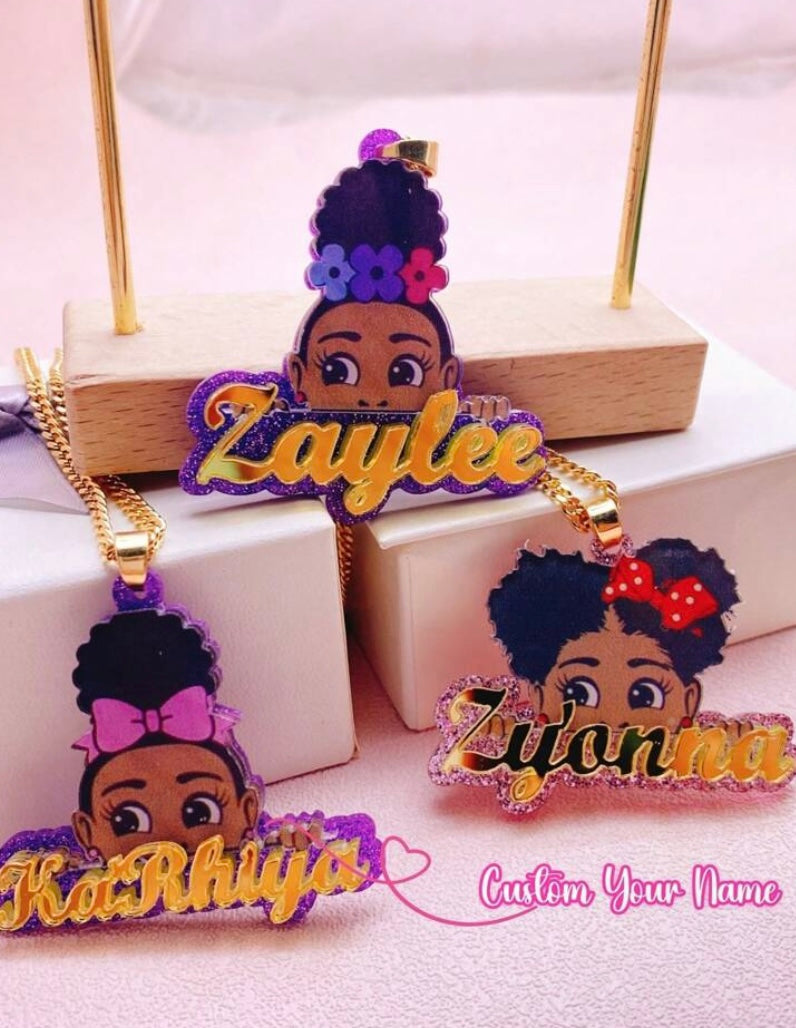 Cute Girl Name Necklace