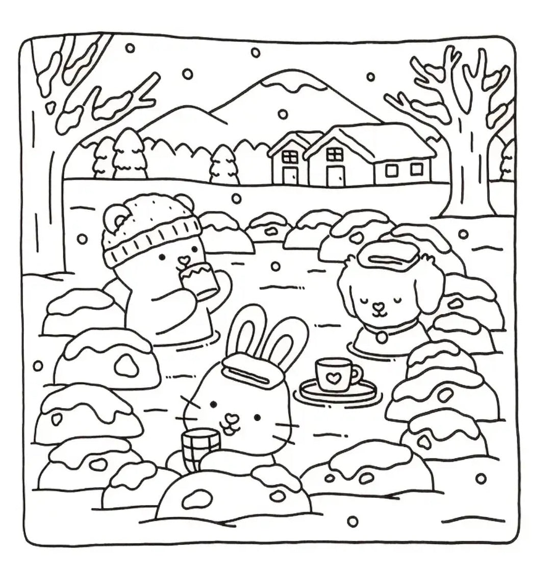 Fuzzy Hygge Coloring Book