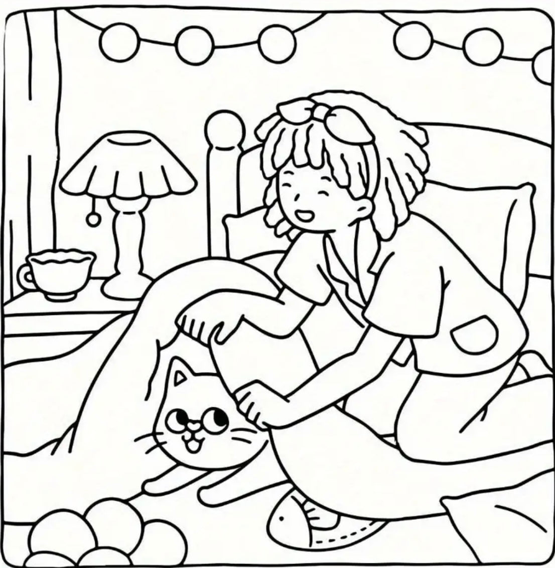 Cat Mom Coloring Book