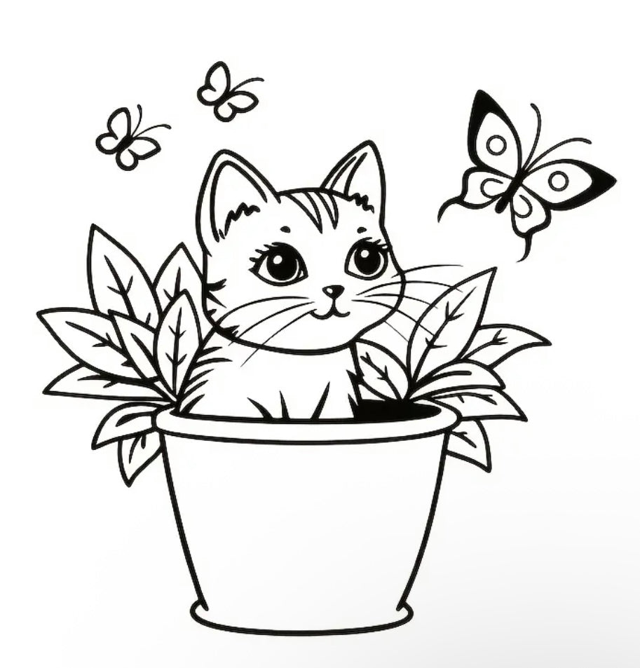 Cute Animals Coloring Book