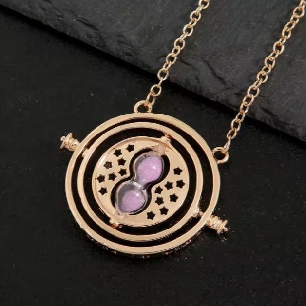 Hermione Granger Rotatable Hourglass Time Turner Necklace