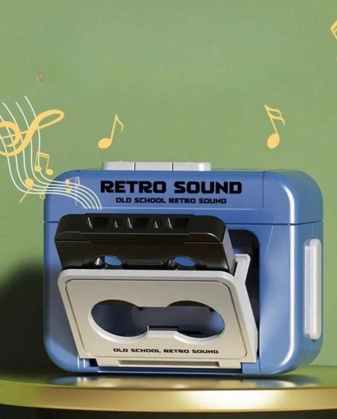 Cute Mini Retro Tape Recorder Keychain