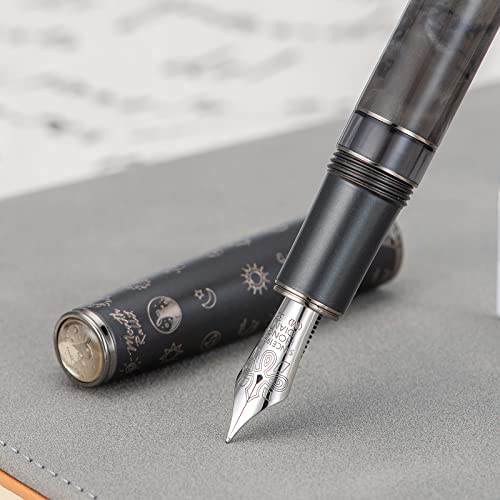 Metal Resin Piston Fountain Pen