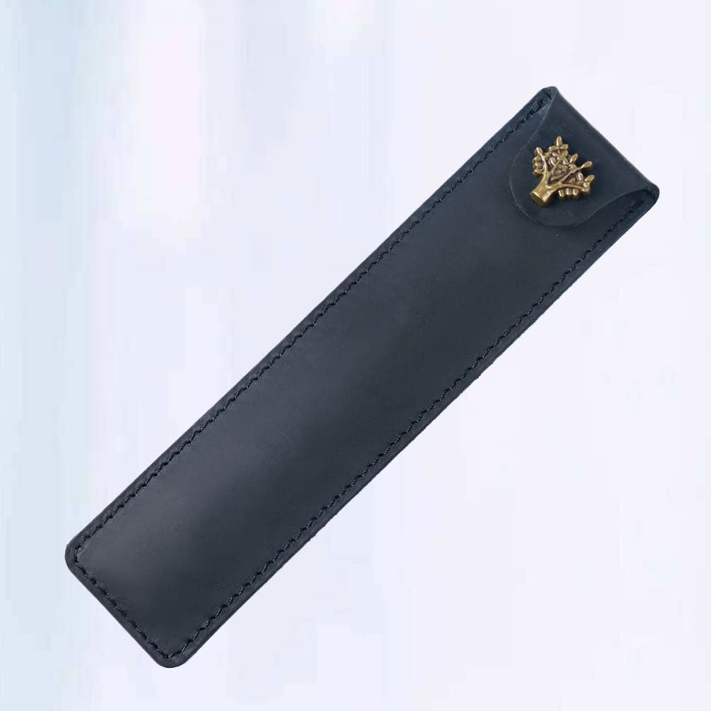 Leather SoloPen Holder: Premium Fountain Pen Sleeve & Desk Accessory