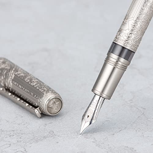 Metal Resin Piston Fountain Pen