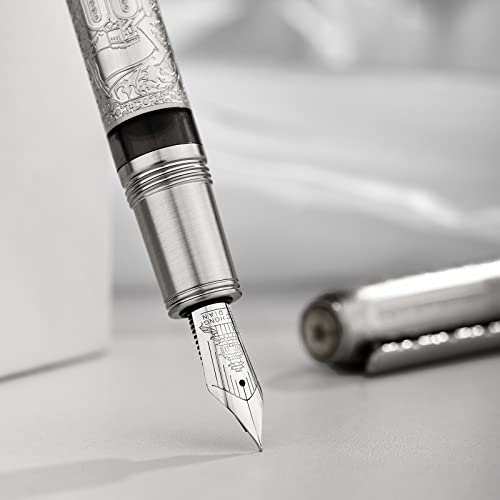 Metal Resin Piston Fountain Pen