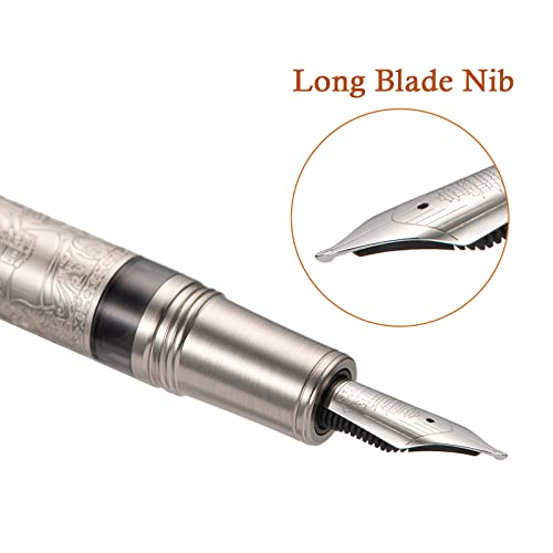 Metal Resin Piston Fountain Pen