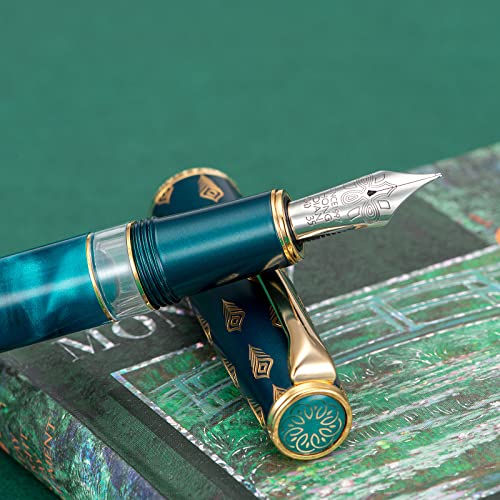 Metal Resin Piston Fountain Pen