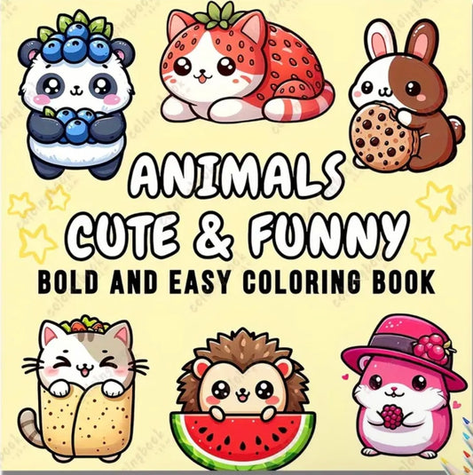Cute Animals Coloring Book