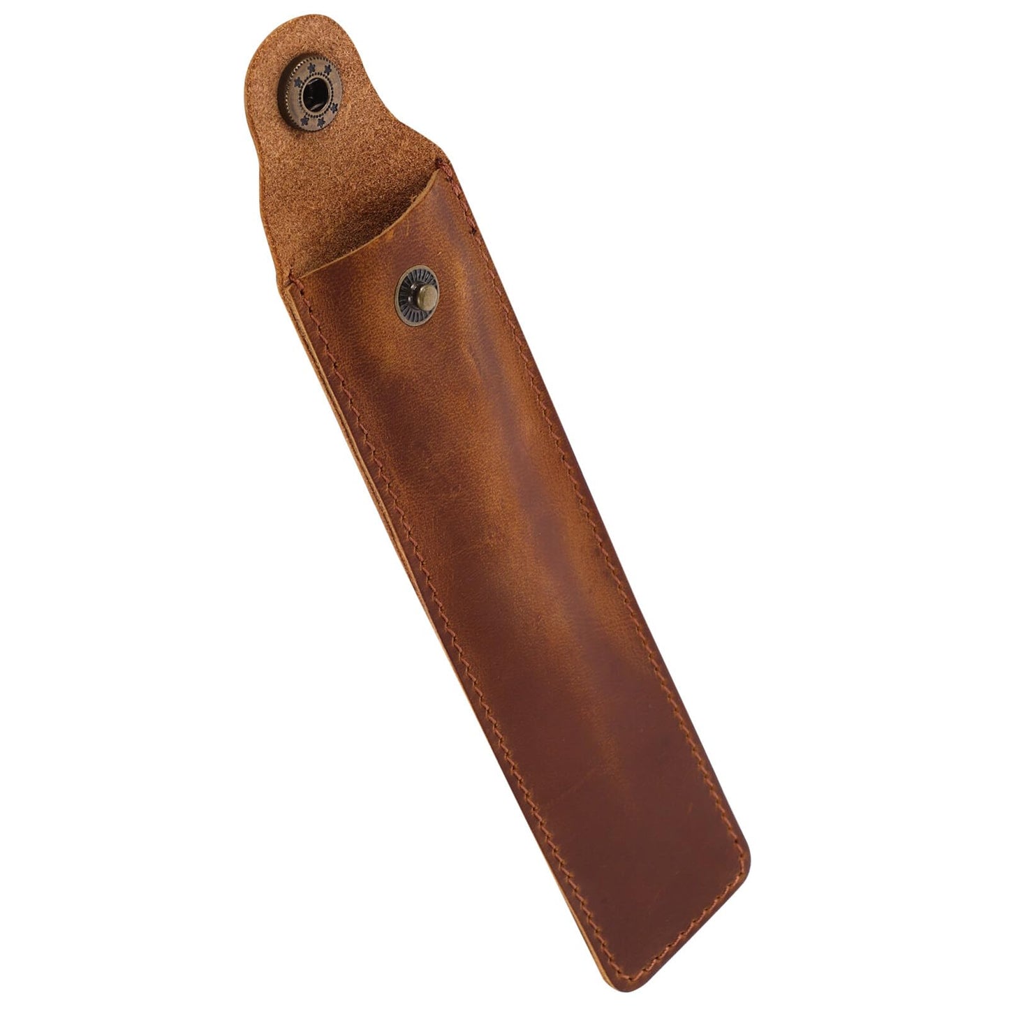 Leather SoloPen Holder: Premium Fountain Pen Sleeve & Desk Accessory