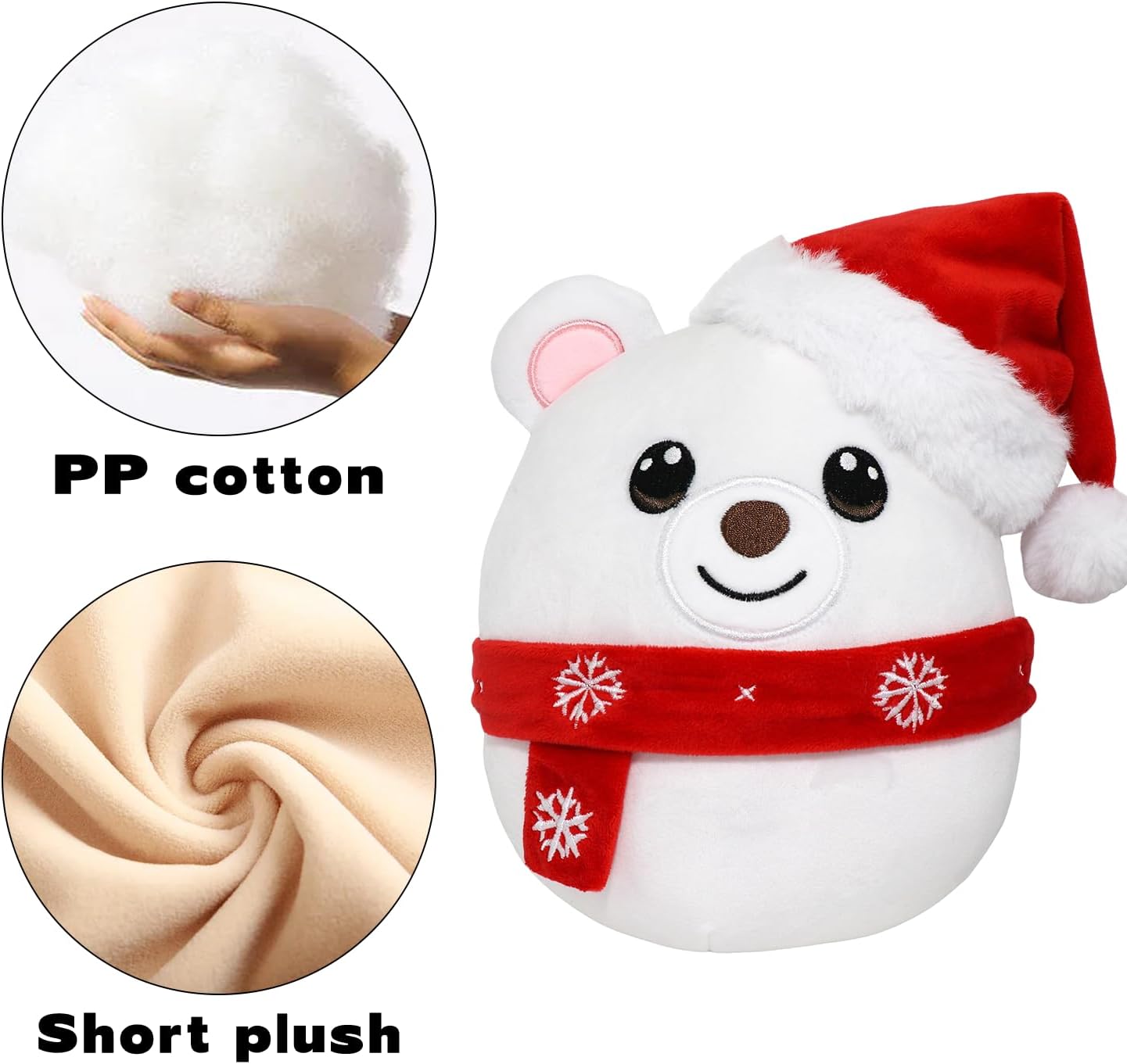 Christmas Polar Bear Plush Toy