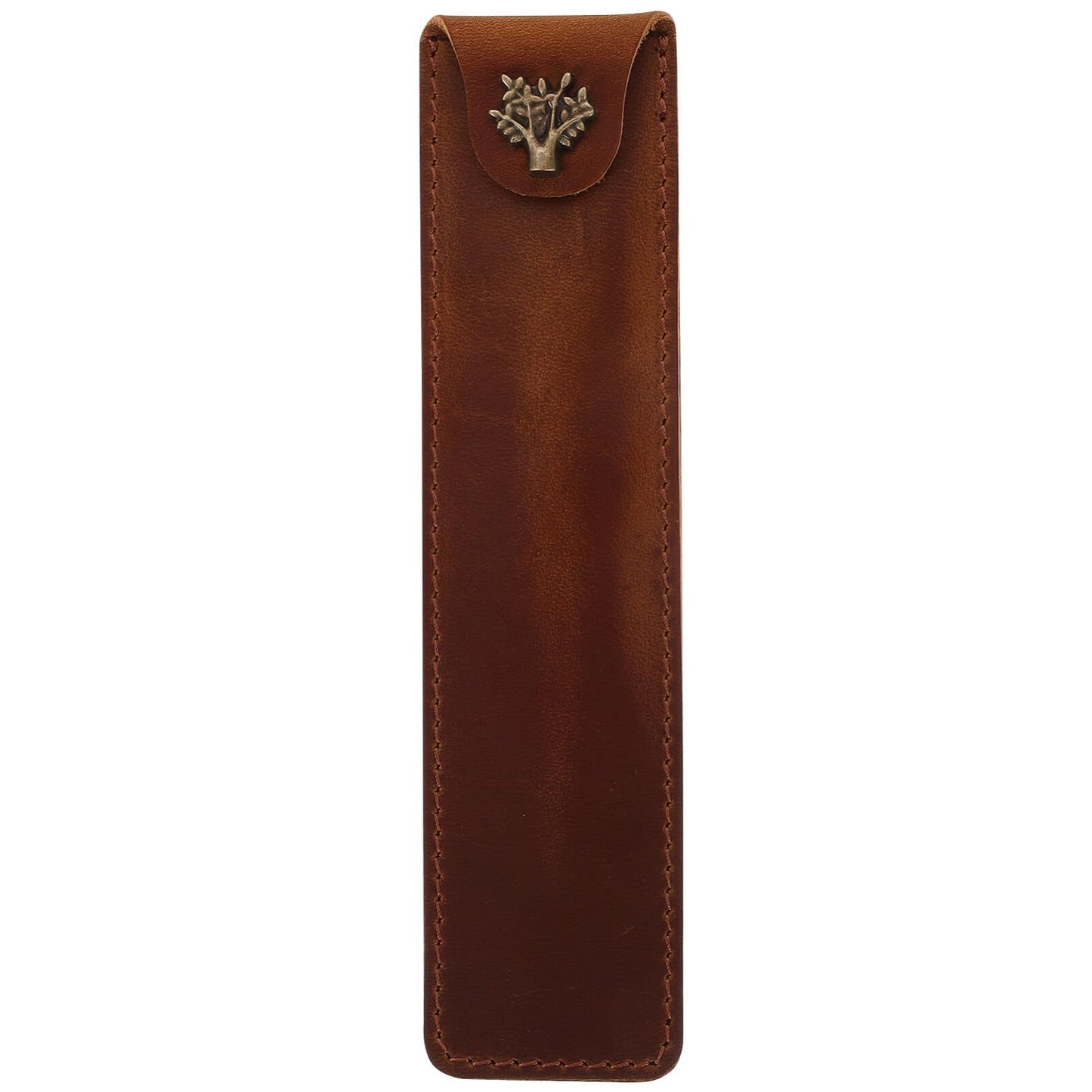 Leather SoloPen Holder: Premium Fountain Pen Sleeve & Desk Accessory