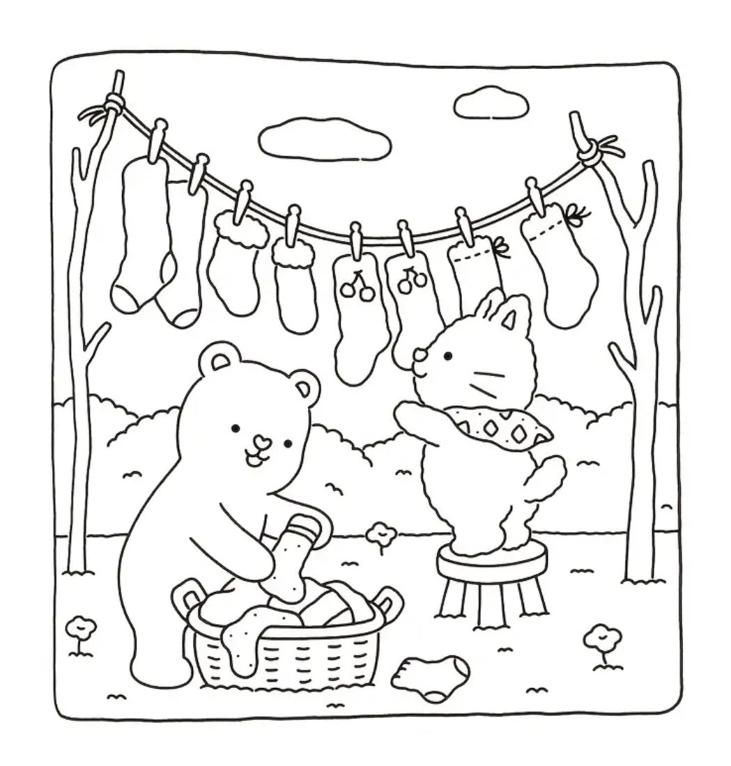 Fuzzy Hygge Coloring Book