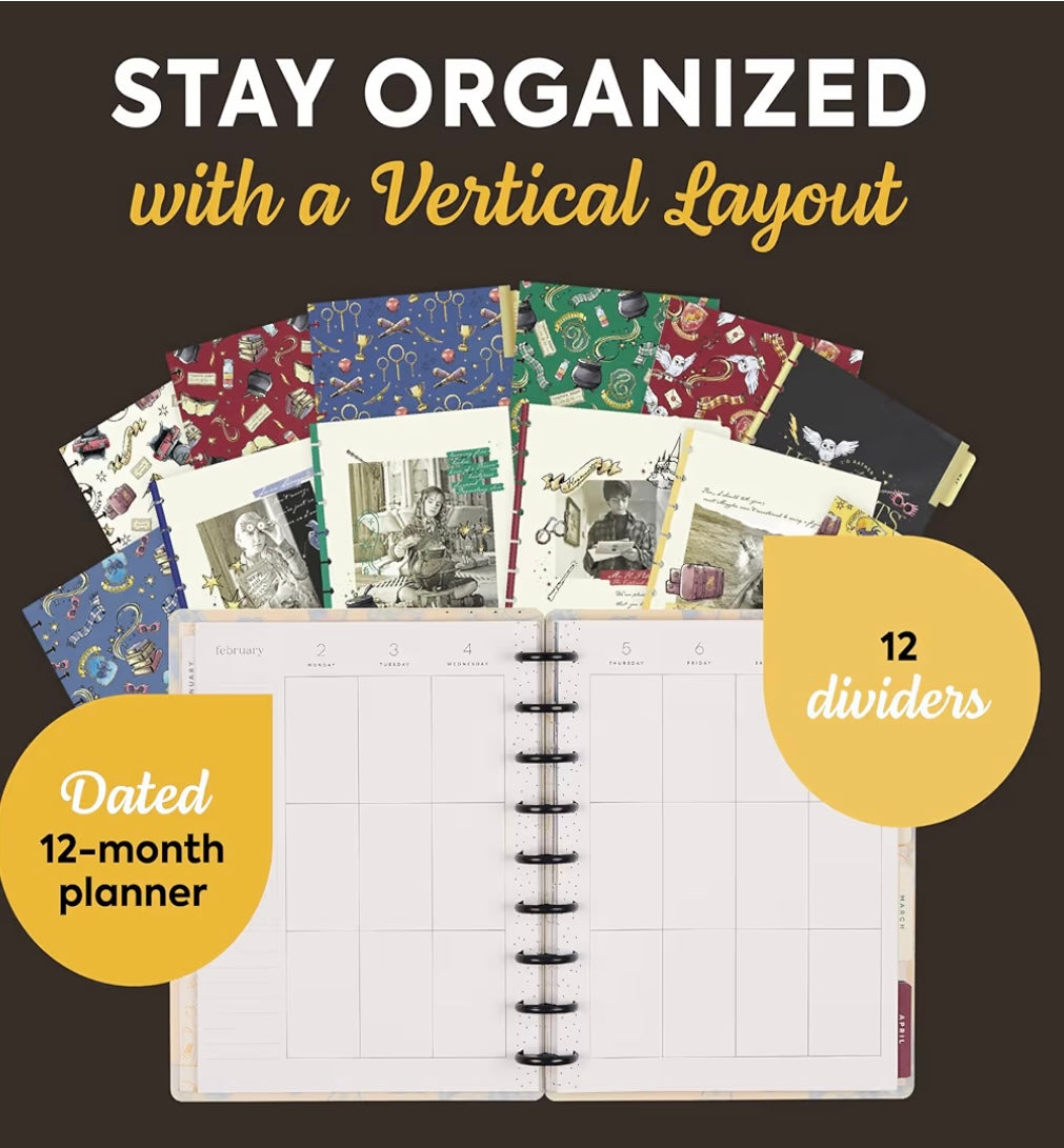 Harry Potter Disc-Bound 12-Month January-Dec 2026 Planner