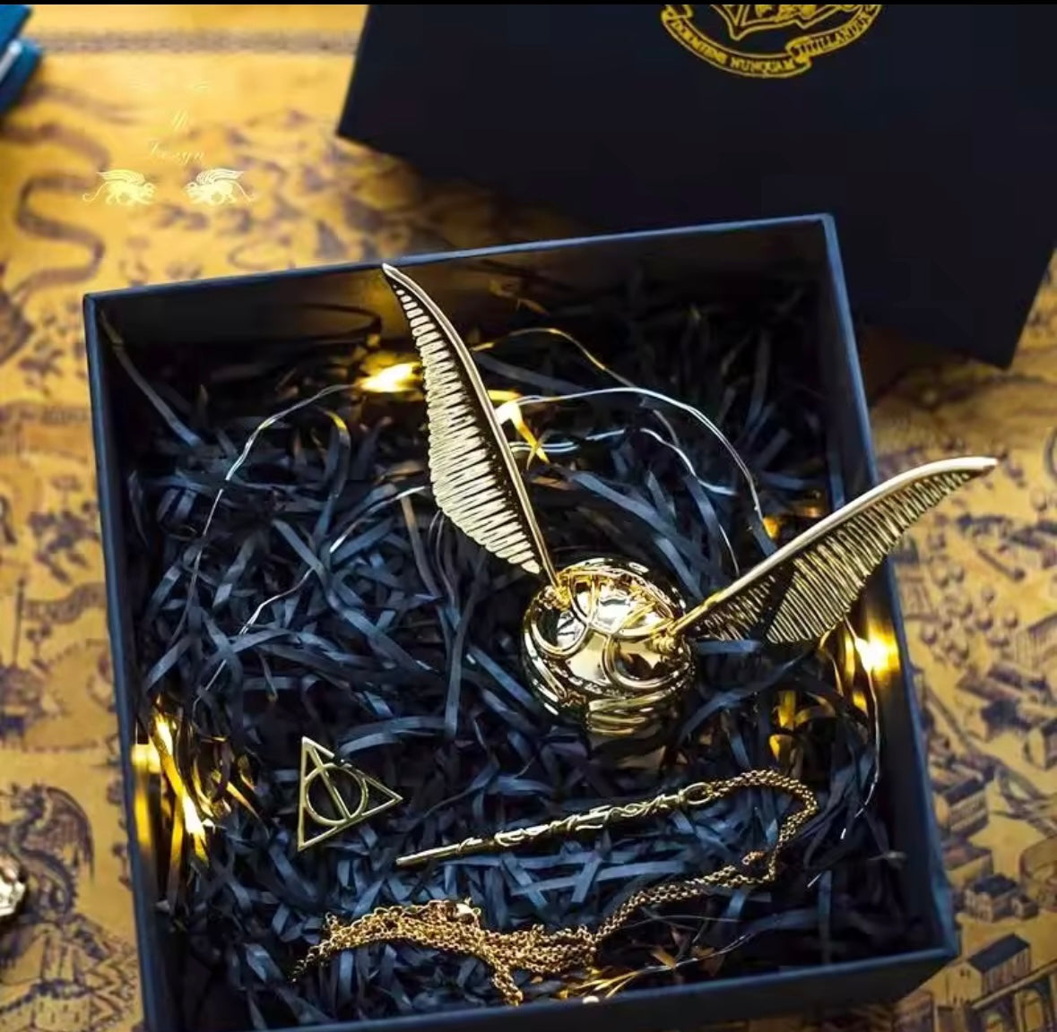 Golden Snitch Ring Box