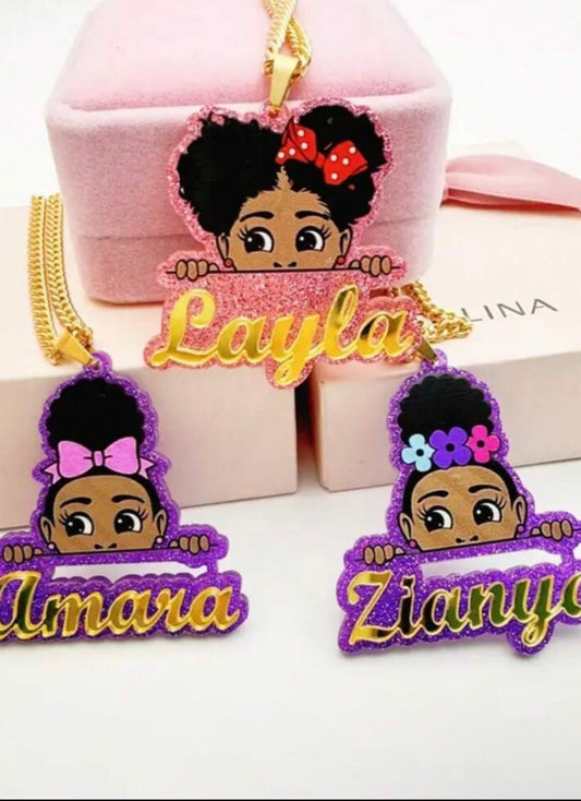 Cute Girl Name Necklace
