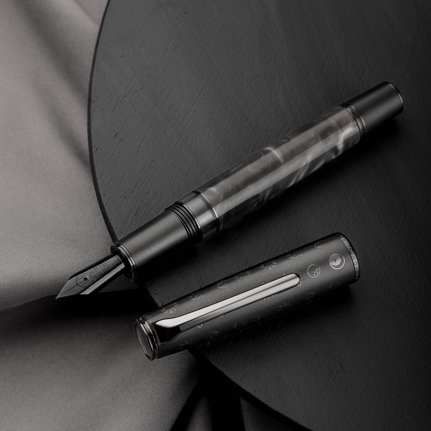 Metal Resin Piston Fountain Pen