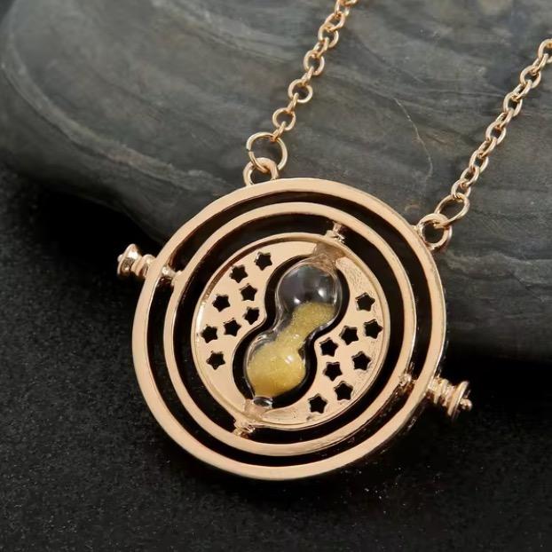 Hermione Granger Rotatable Hourglass Time Turner Necklace