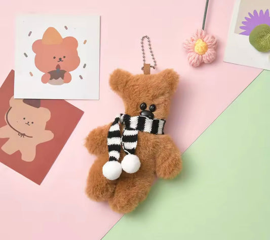 Teddy Bear Plushie Keychain