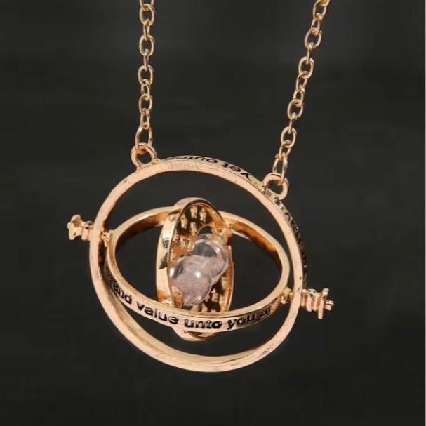 Hermione Granger Rotatable Hourglass Time Turner Necklace