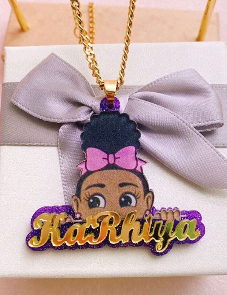Cute Girl Name Necklace