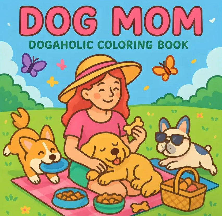 Dog Mom Coloring Book