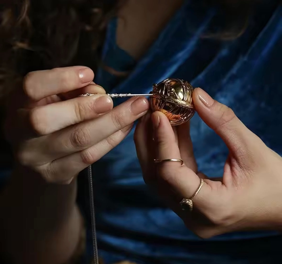 Golden Snitch Ring Box