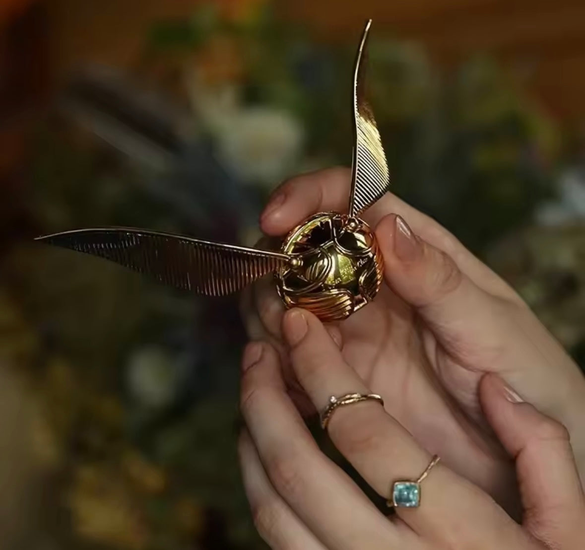 Golden Snitch Ring Box