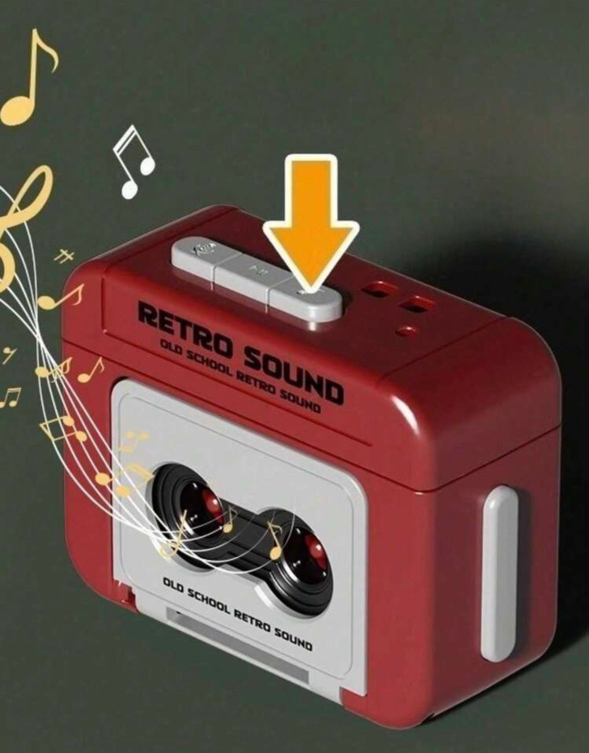 Cute Mini Retro Tape Recorder Keychain