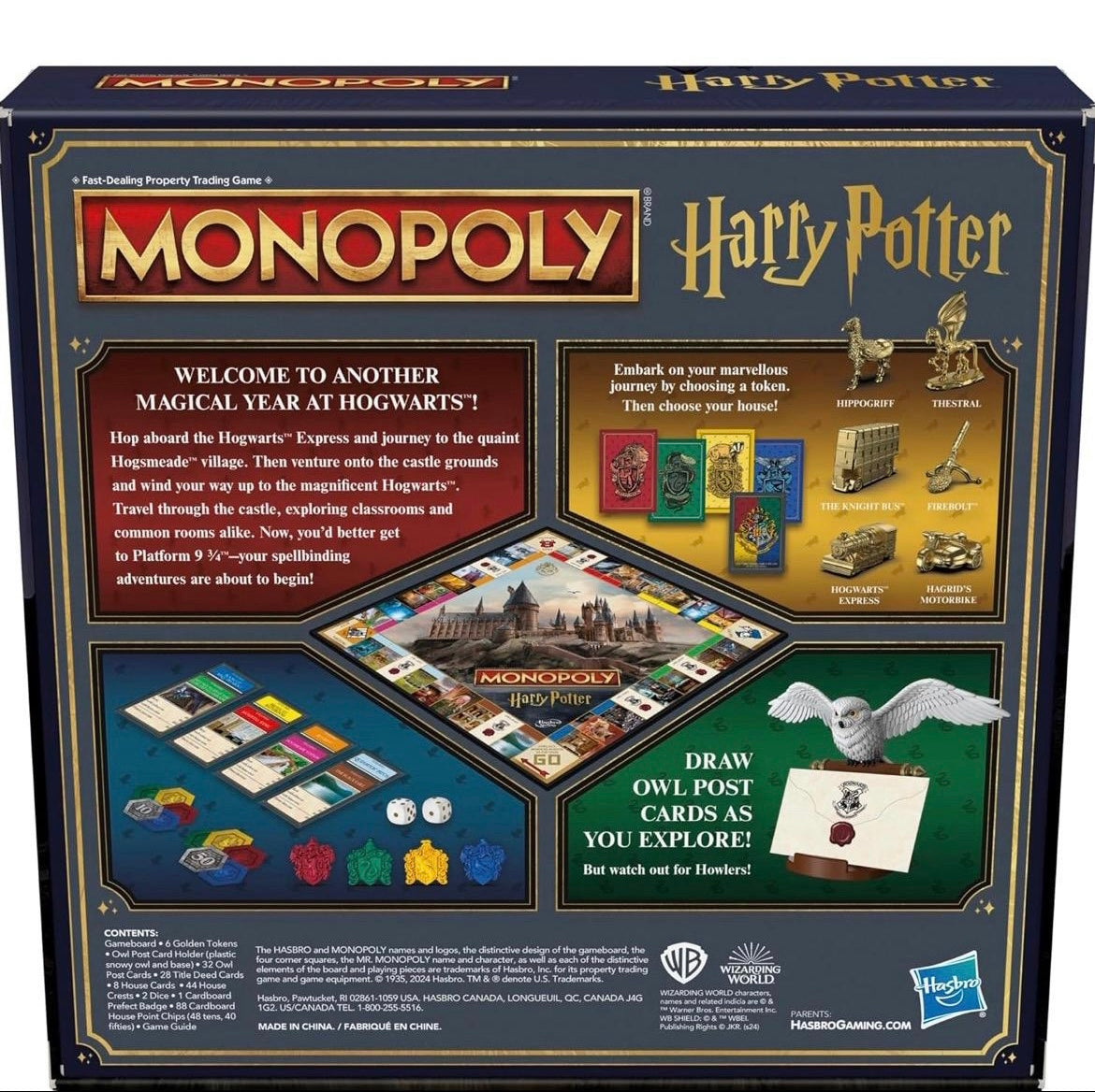 Monopoly The Harry Potter Edition, A Magical Adventure at Hogwarts - Perfect for Every Wizard