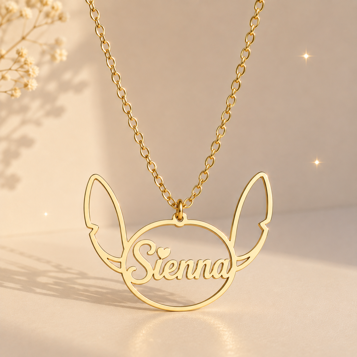 Stitch Costum Name Necklace, 10-14 Business Days Processing Time