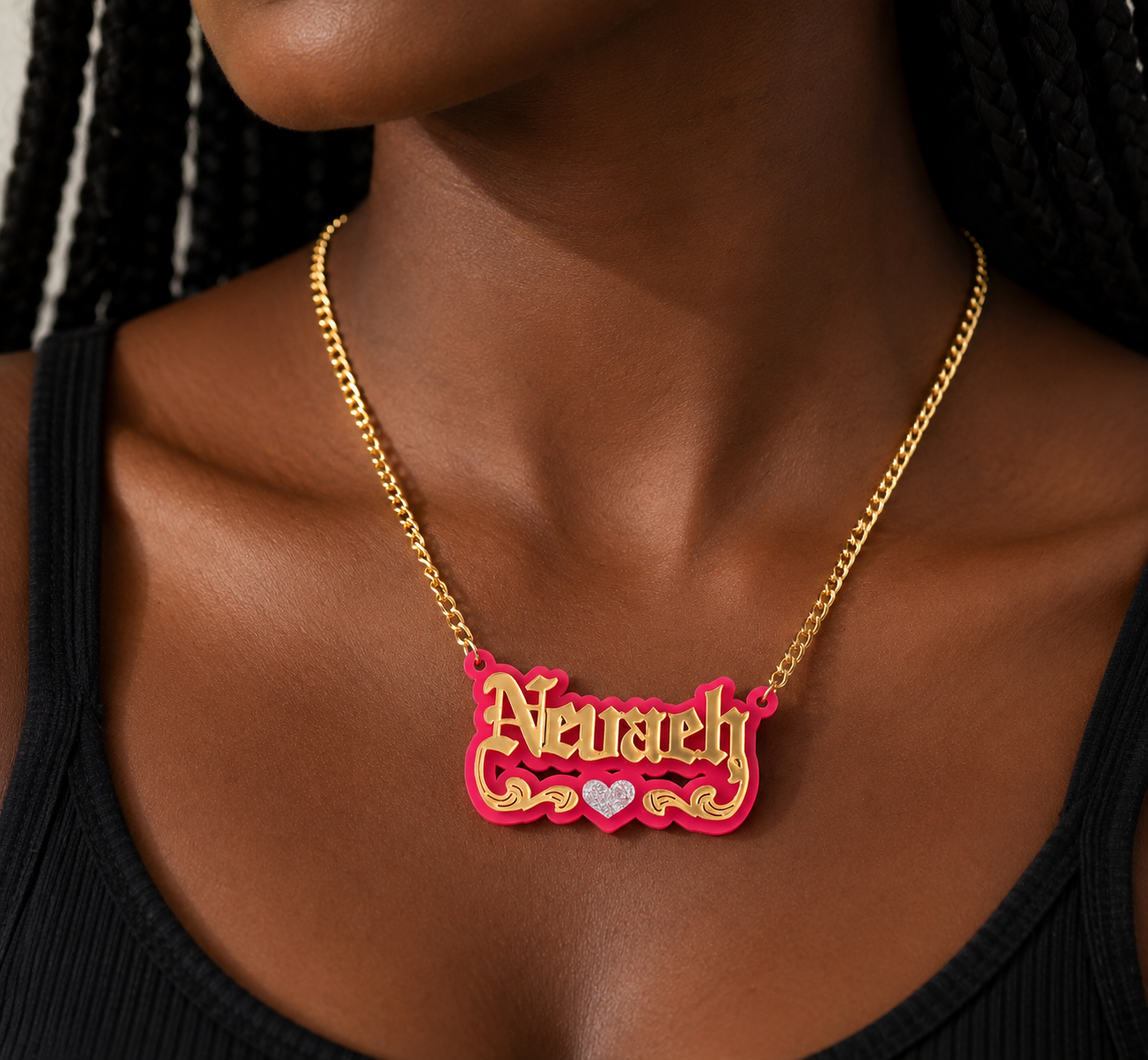 [Made-to-Order] Acrylic Handmade Name Necklace, 7-12 Business Day Processing Time