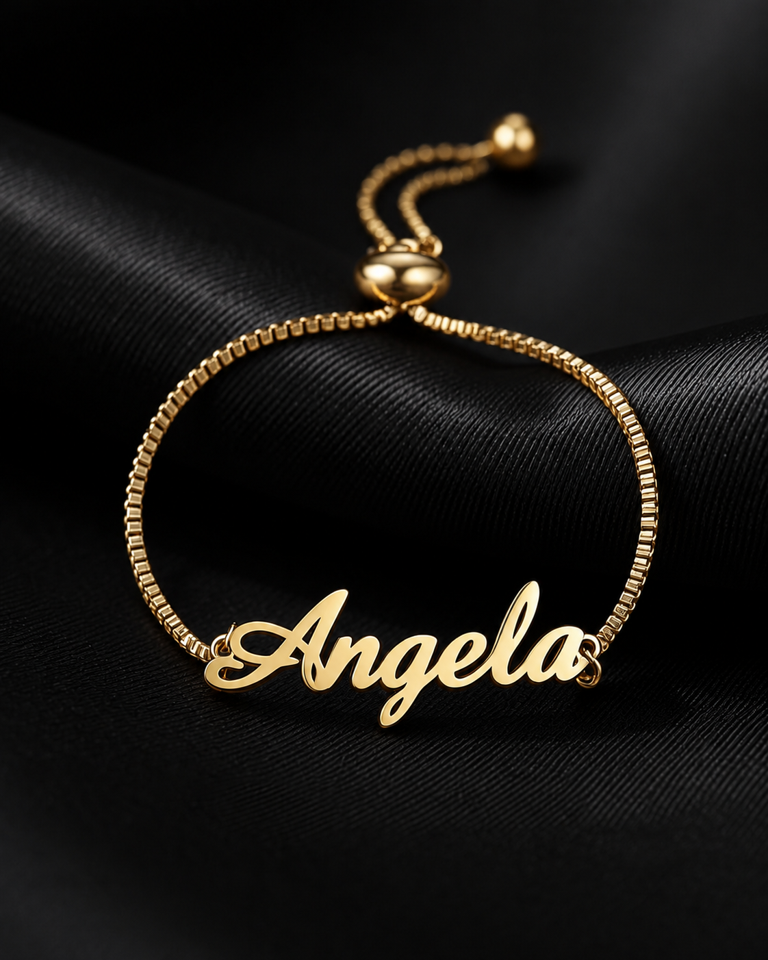 [Made-to-Order] Adjustable Stainless Steel Costum Name Bracelet, 7-12 Business Days Processing Time